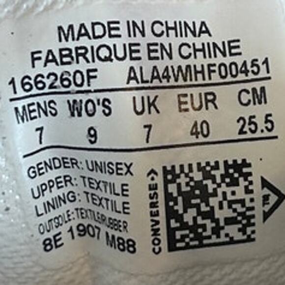 Converse All Star - CT Leopard Print - Sneakers - White - Women's - 9 - 166260F - Picture 8 of 8